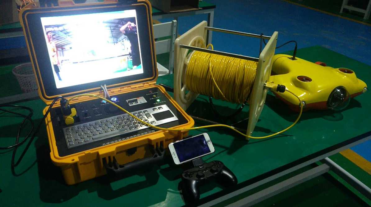 Underwater equipment being tested with a subsea anti-twist cable.jpg