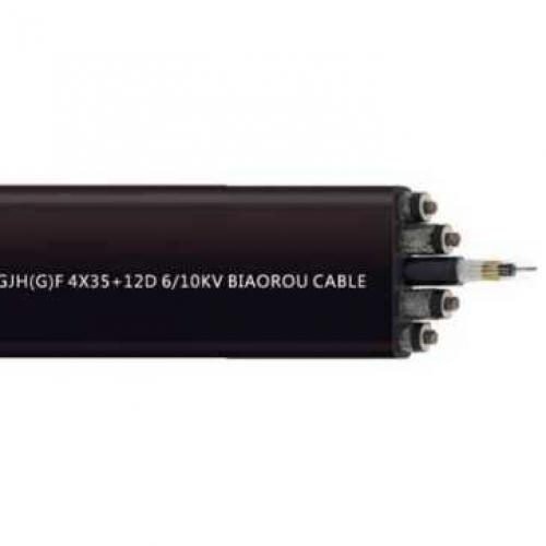 Reeling Cable, Flat, Optical Fiber, 6/10kV